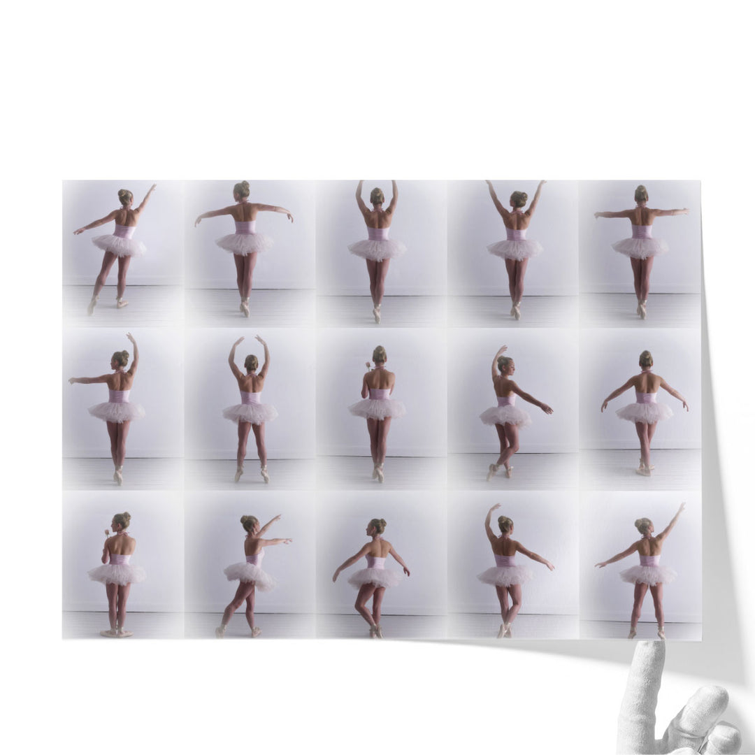 Collage Of Young Female Ballerina - Canvas Print Wall Art