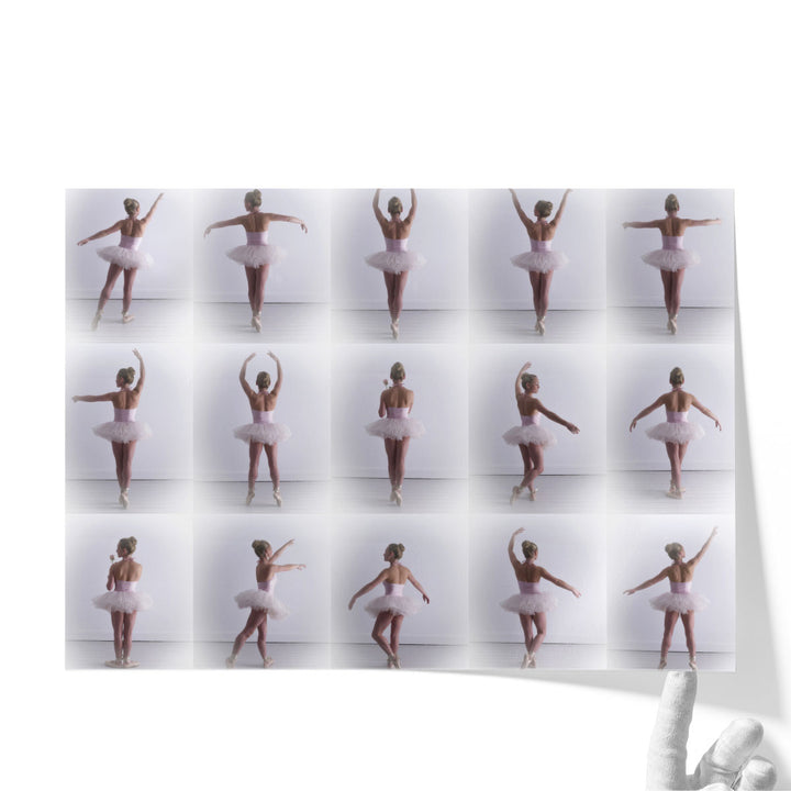 Collage Of Young Female Ballerina - Canvas Print Wall Art