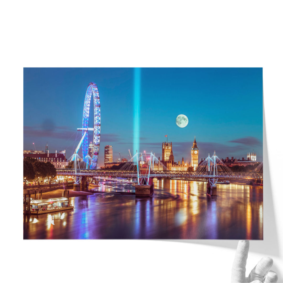 London Skyline Across The River - Canvas Print Wall Art