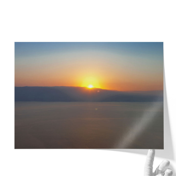 Yellow sunrise wall art for living room décor