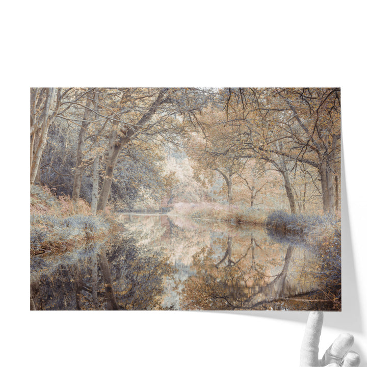 Canal through Forest - Canvas Print Wall Art
