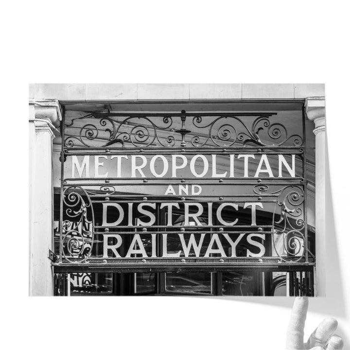 Metropolitan and District Railways - Canvas Print Wall Art