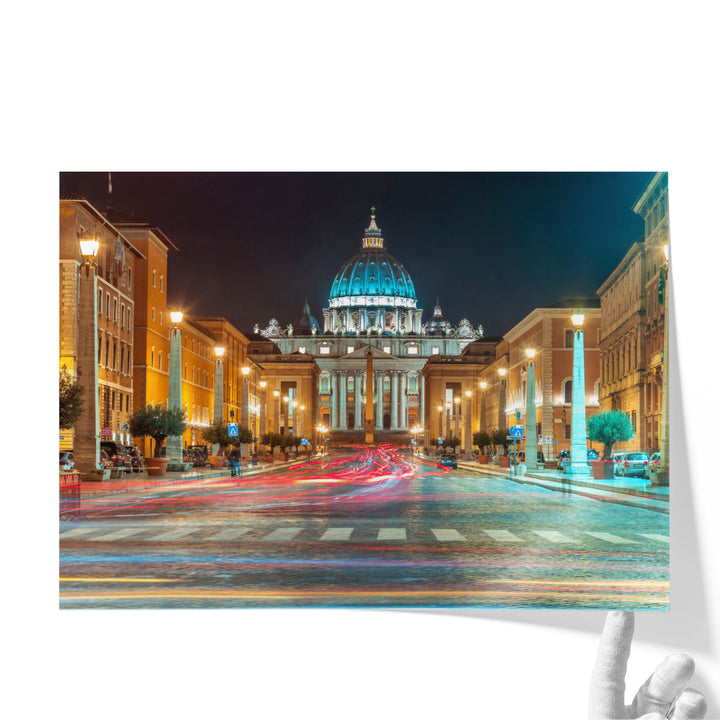 St Peter's Square, Rome, Italy - Canvas Print Wall Art