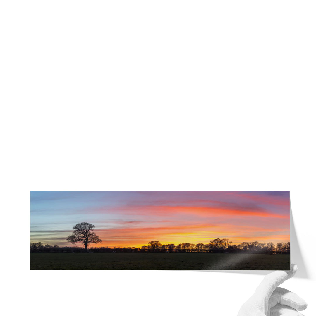 Countryside landscape prints for living room décor