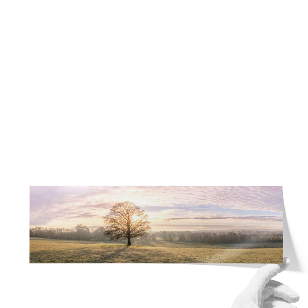 Neutral landscape wall art for farmhouse décor