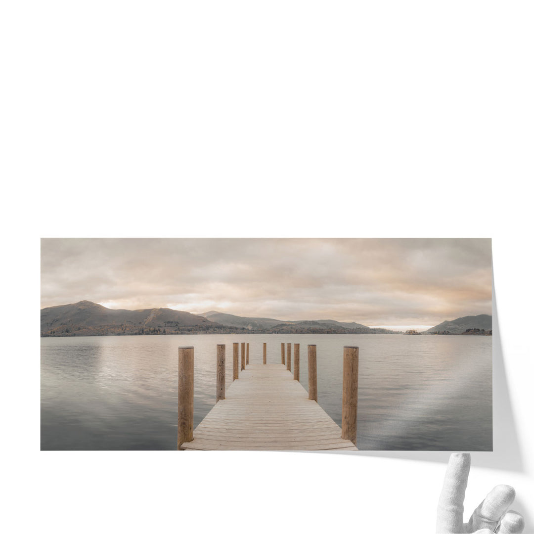 Derwentwater Pier, Lake District - Canvas Print Wall Art
