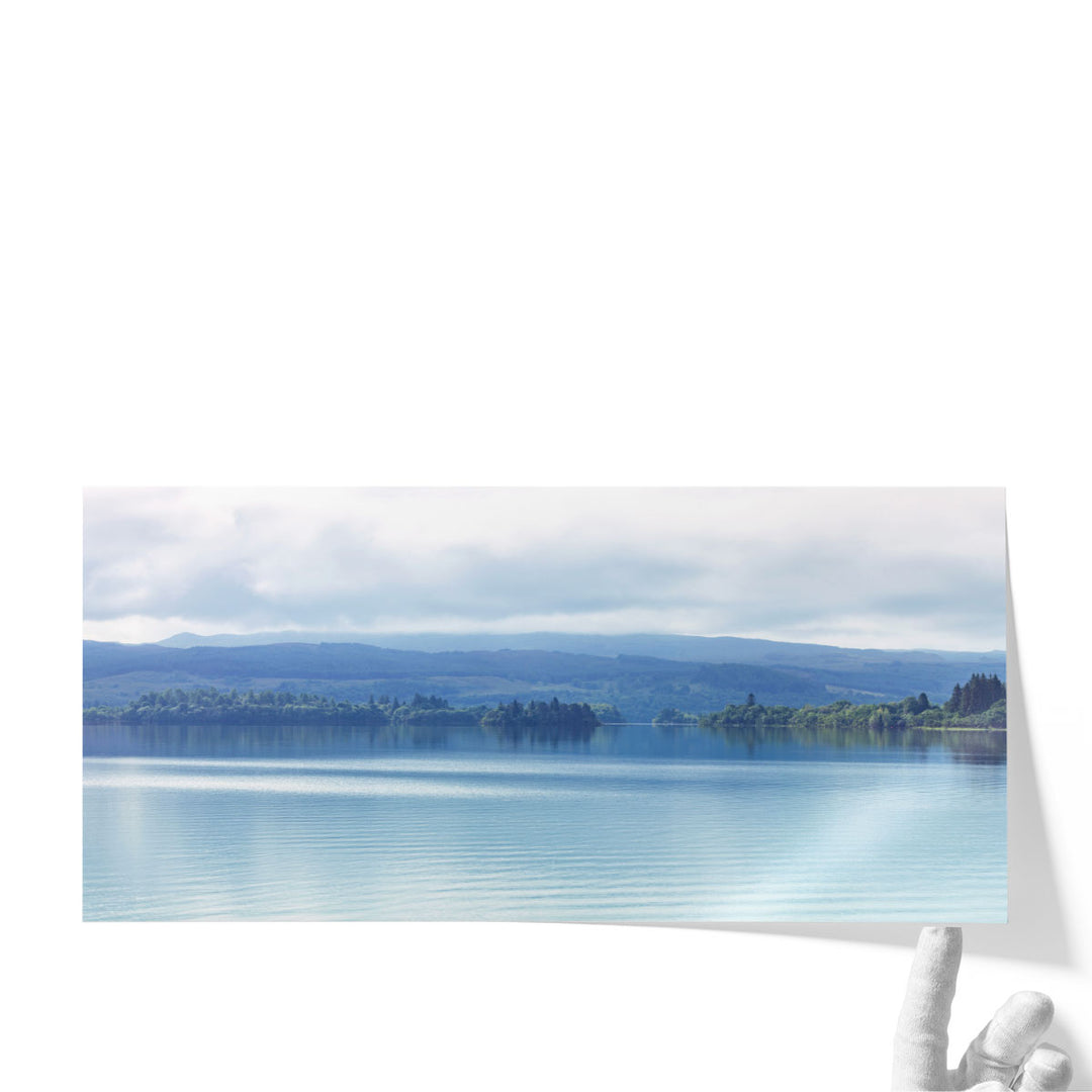 Blue wall art for bedroom with calm tones