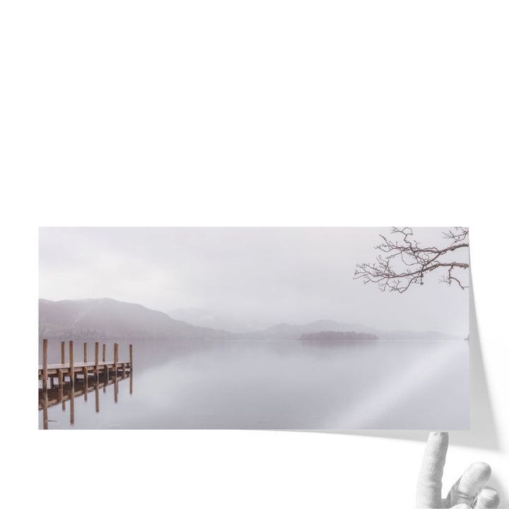 Wooden Pier on the Lake - Canvas Print Wall Art