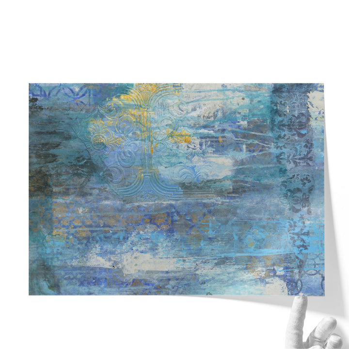 Sapphire Collision - Canvas Print Wall Art