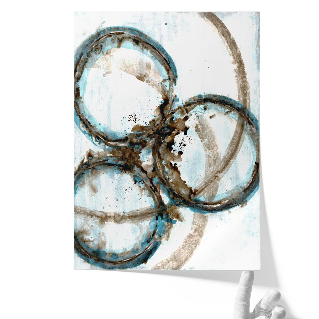 Blue Blowout 3 - Canvas Print Wall Art
