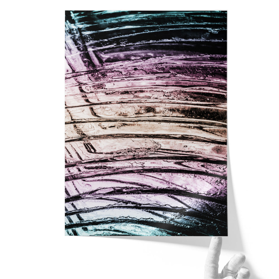 Fluorescent Wave 1 - Canvas Print Wall Art