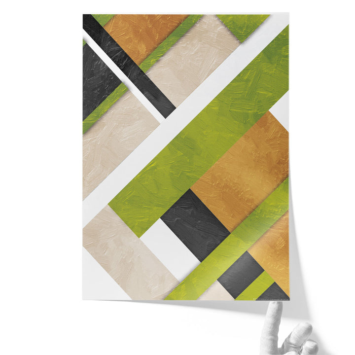 Green Layers - Canvas Print Wall Art