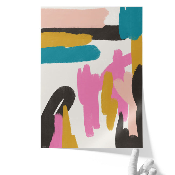 Pink Abstract 2 - Canvas Print Wall Art