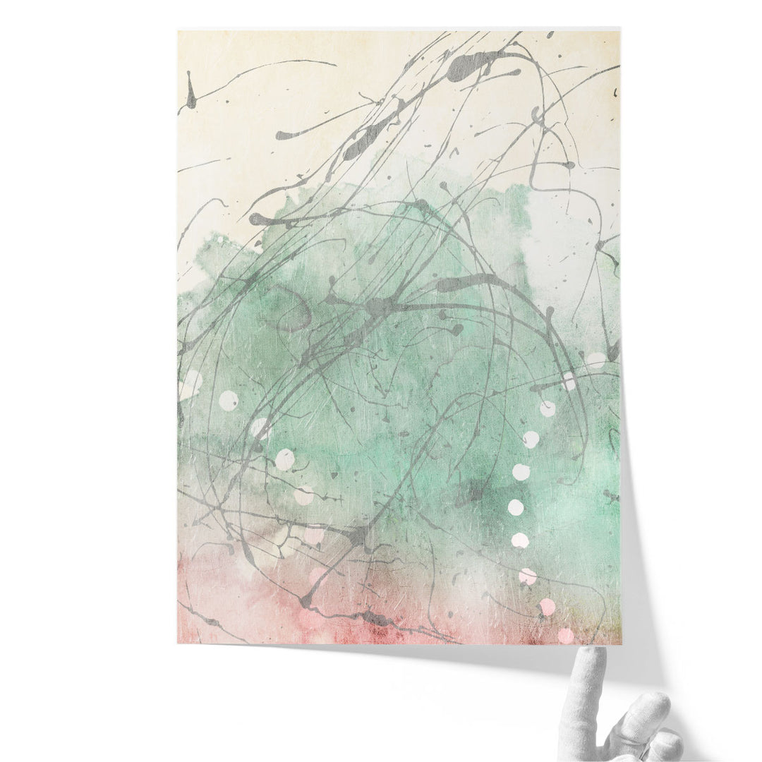 Splattter Ice Cream - Canvas Print Wall Art
