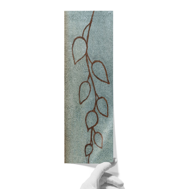 kitchen wall decor – abstract and leaf pairing