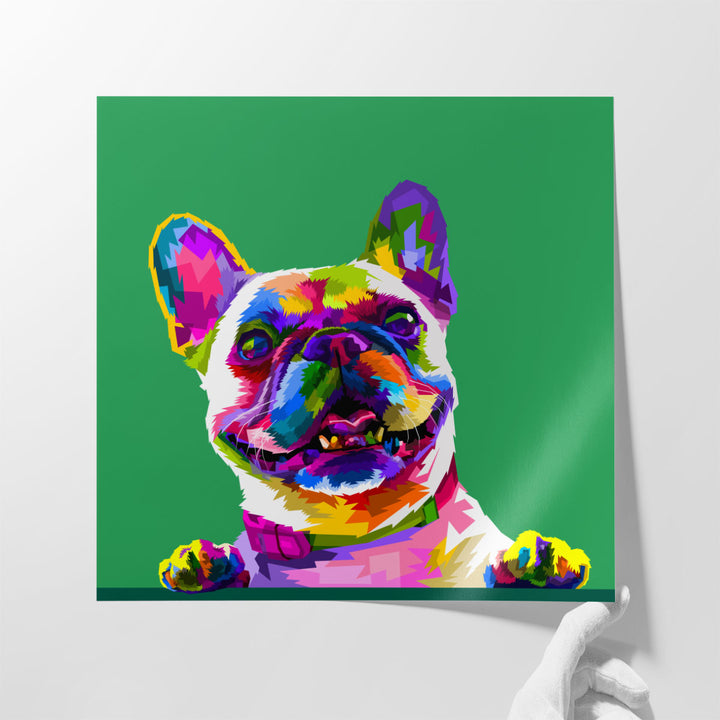 French Bulldog in Pop Art Style - Canvas Print Wall Art