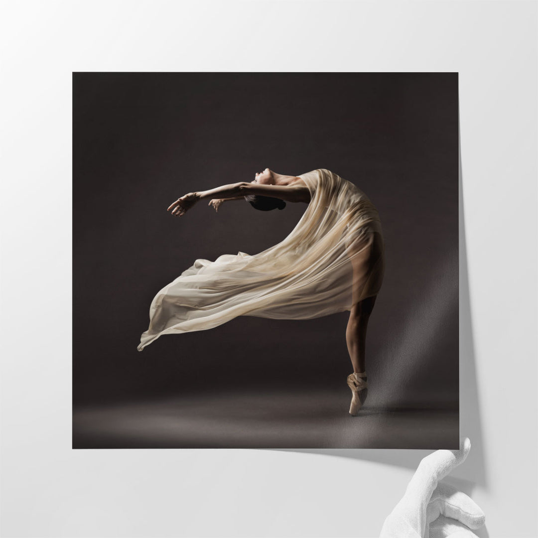 Ballerina Dancing - Canvas Print Wall Art