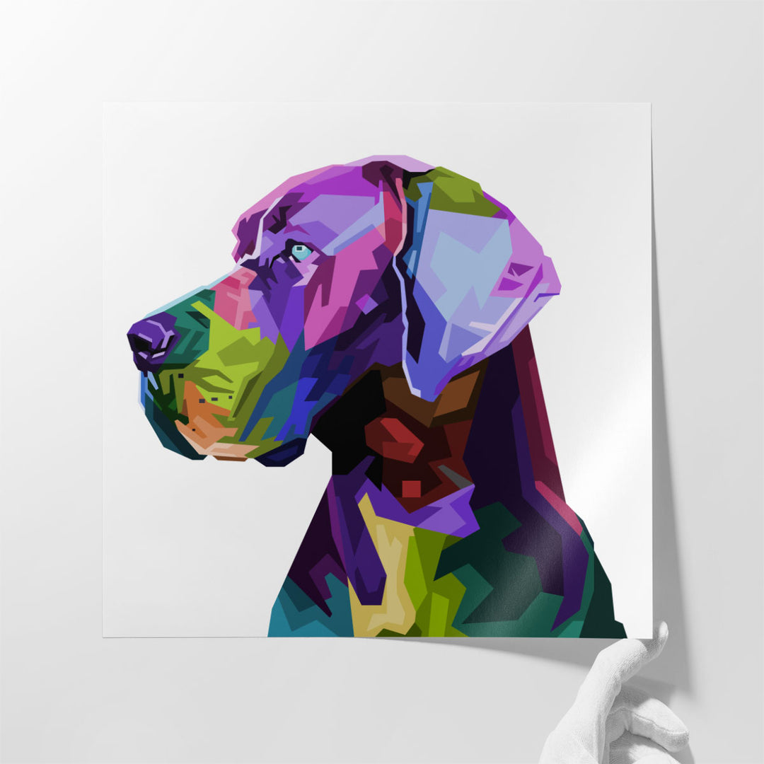 Great Dane Dog in Pop Art Style - Canvas Print Wall Art