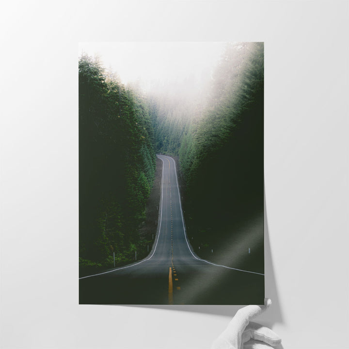 Foggy Road - Canvas Print Wall Art