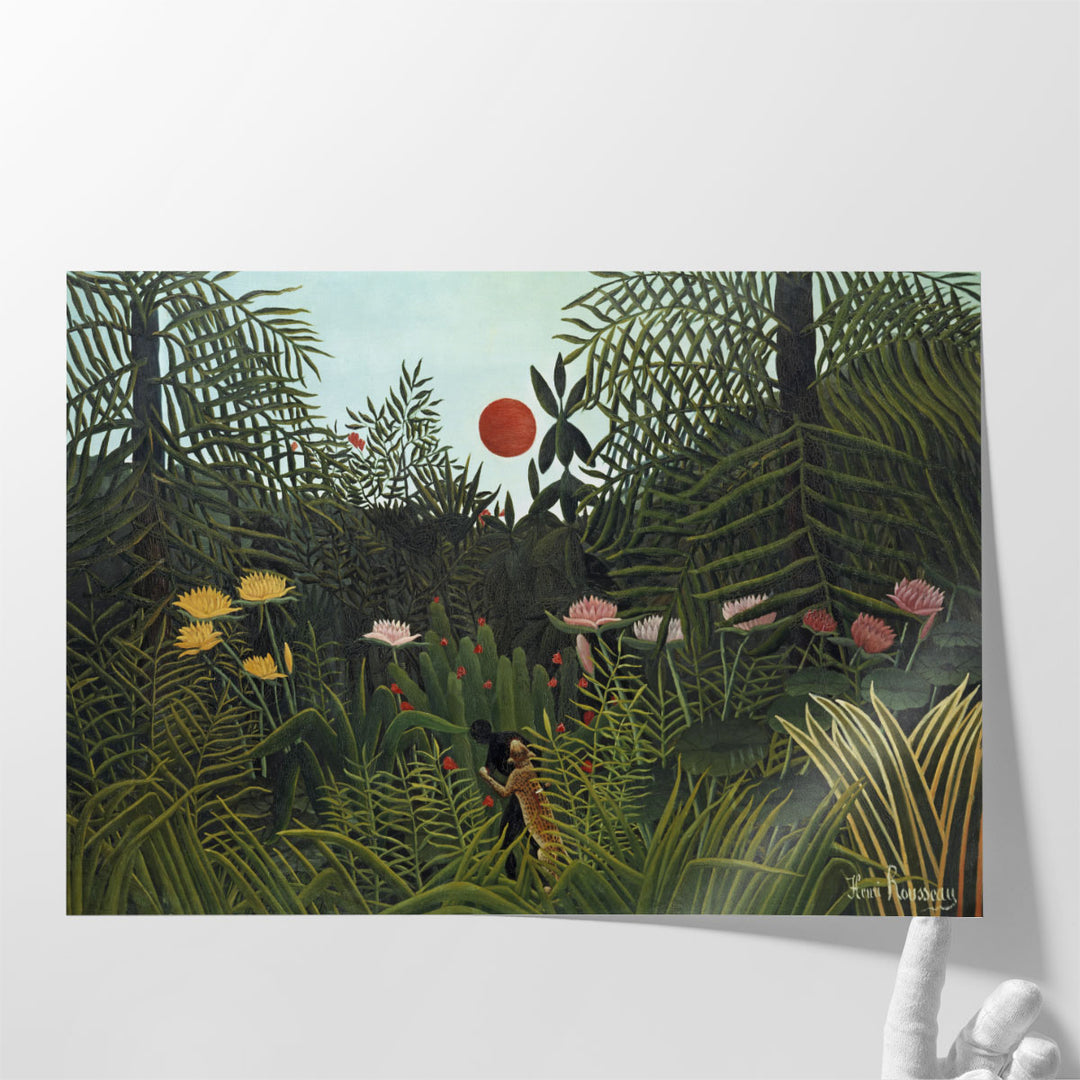 Virgin Forest With Sunset, 1910 - Canvas Print Wall Art