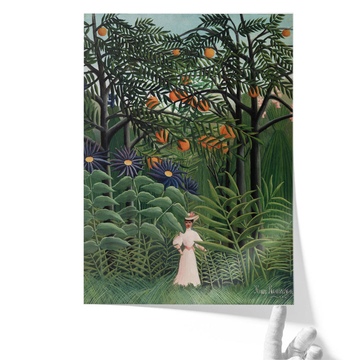 Woman Walking in an Exotic Forest, 1905 - Canvas Print Wall Art