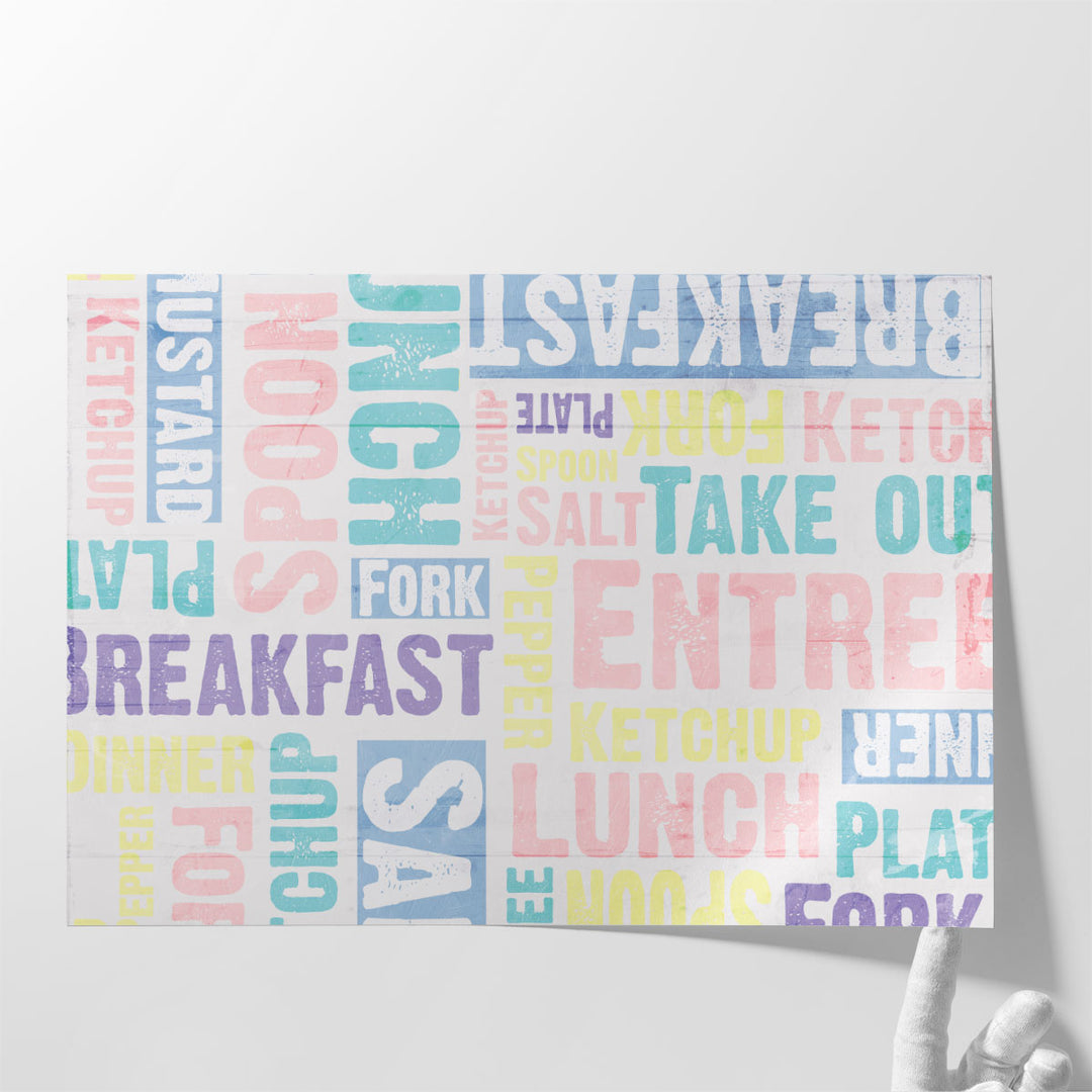 Breakfast Lunch Soft - Canvas Print Wall Art