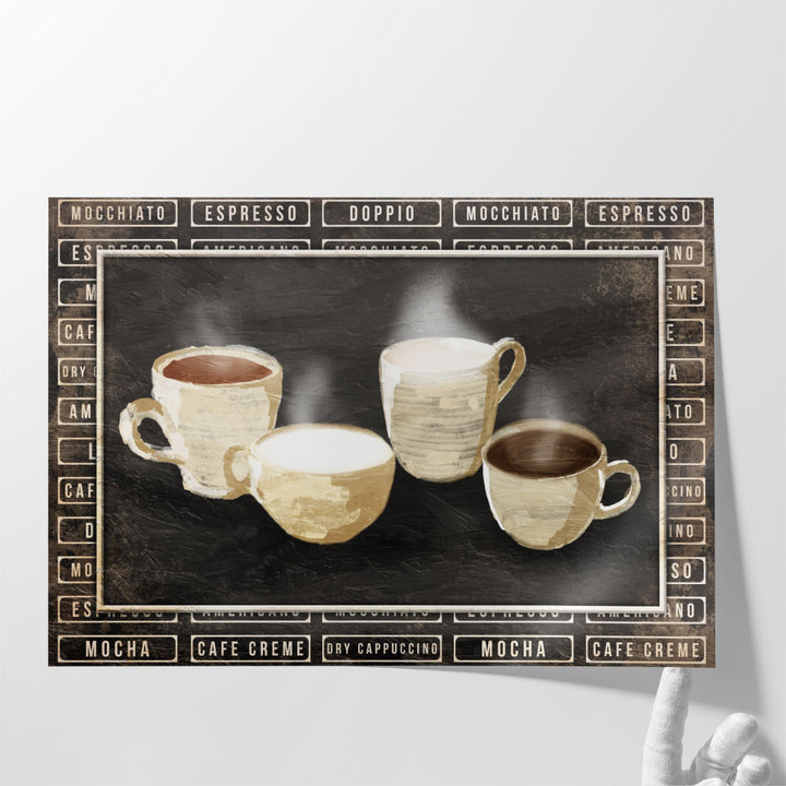 Big Kitchen Canvas Art oversized coffee display