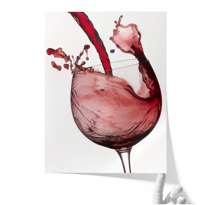 dining room wall art – red and white wine scene
