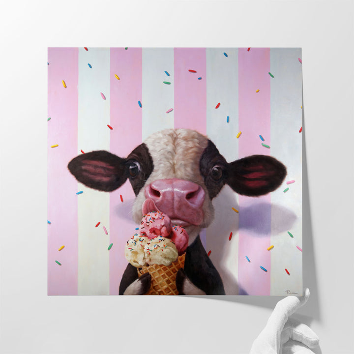 Mooo-Licious - Canvas Print Wall Art