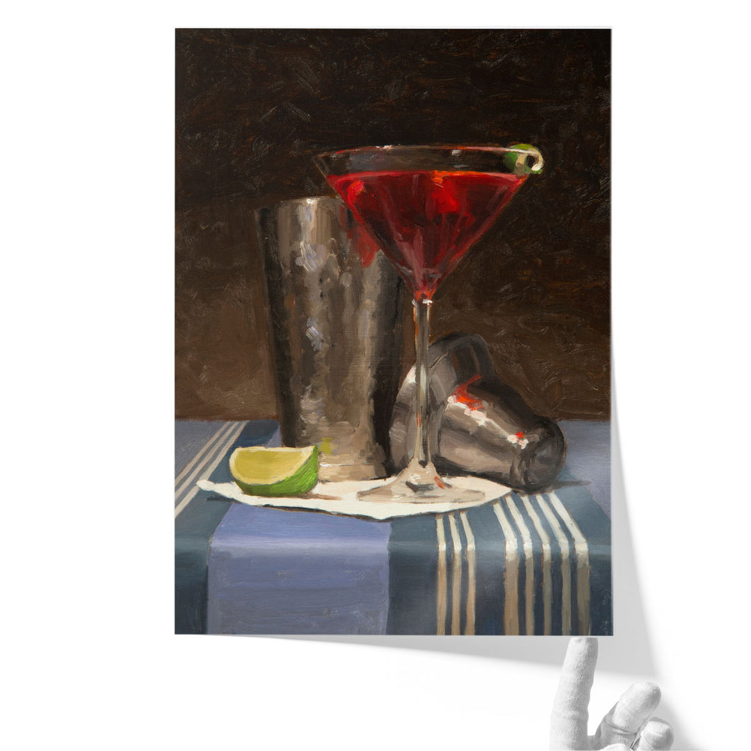 Large Kitchen Wall Art red cocktail arrangement
