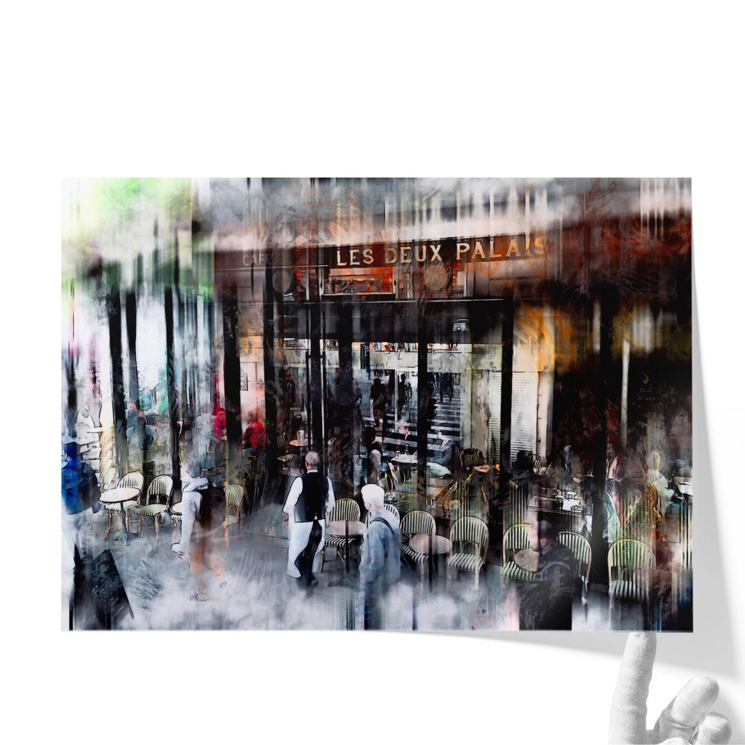 Busy Sidewalk - Canvas Print Wall Art