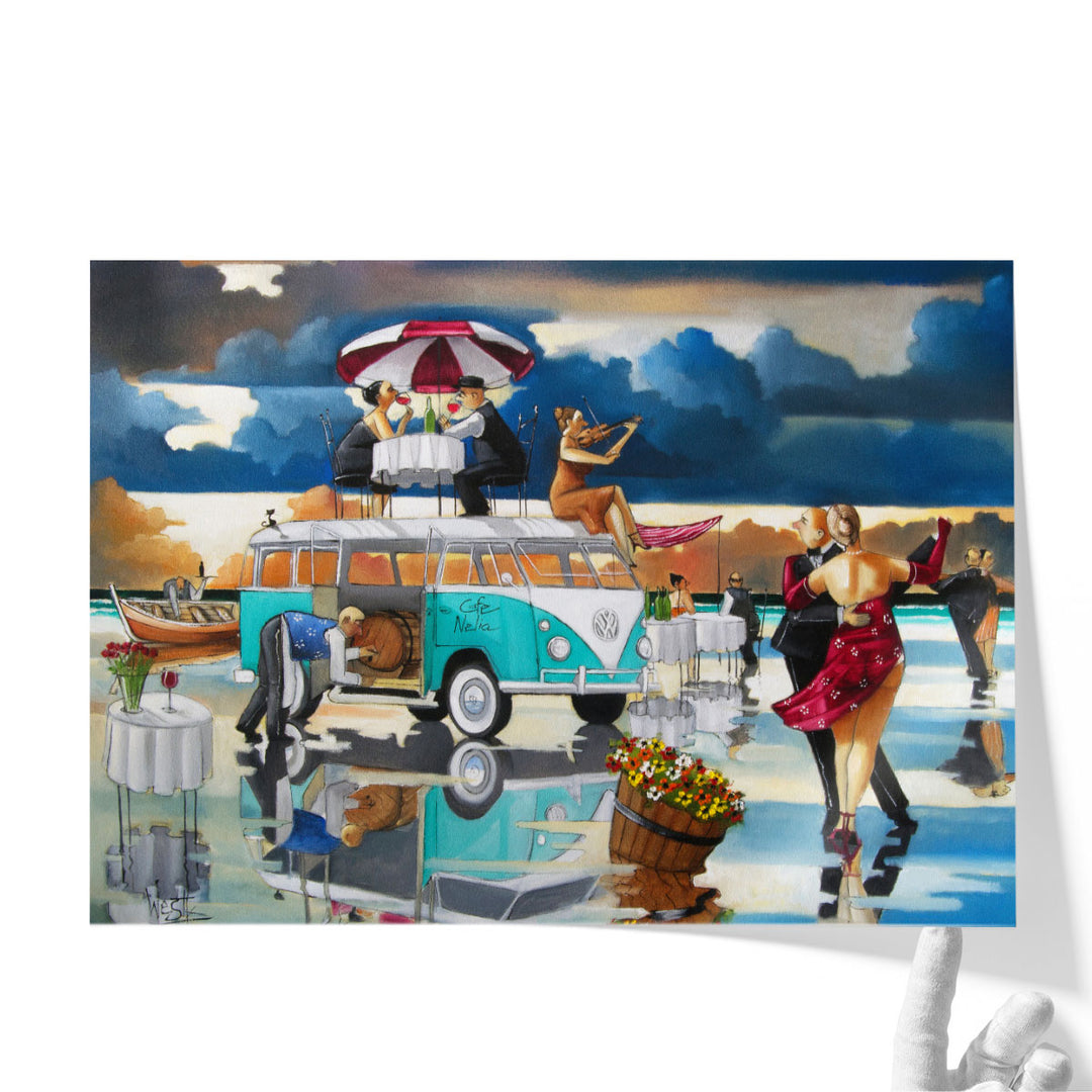 Cafe Helia - Canvas Print Wall Art