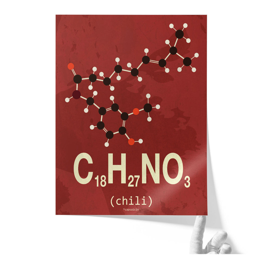 Molecule Chili - Canvas Print Wall Art