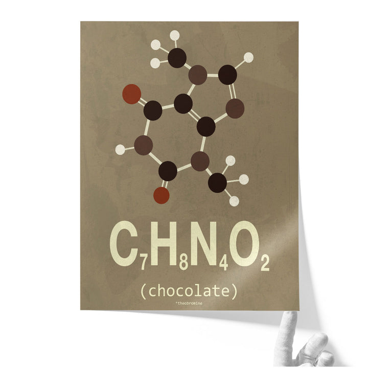 Molecule Chocolate - Canvas Print Wall Art