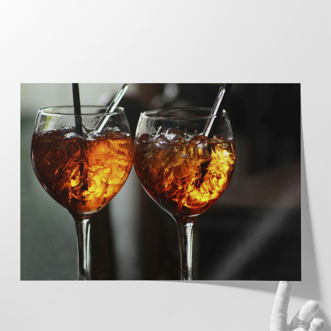 dining wall art – twin liquor glasses
