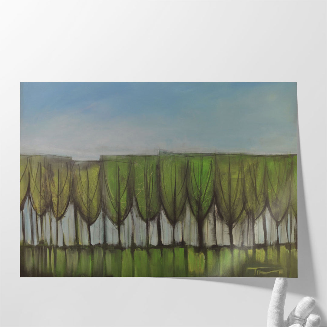 Wineglass Treeline - Canvas Print Wall Art