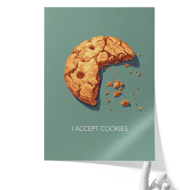Cookie Wall Art – playful cookie illustration print