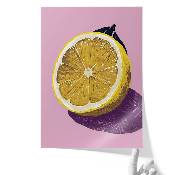 Huge Kitchen Wall Art Decor lemon motif display