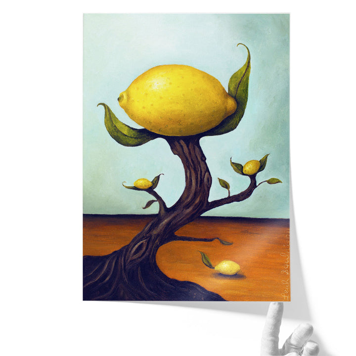 kitchen wall decor lemon print
