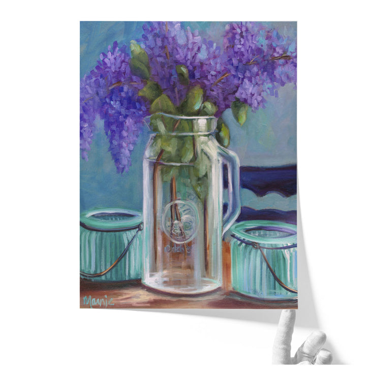 kitchen artwork – delicate lilac blossoms