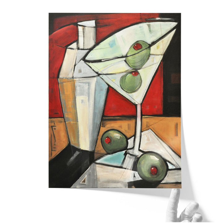 wall painting for dining room – lively cocktail scene