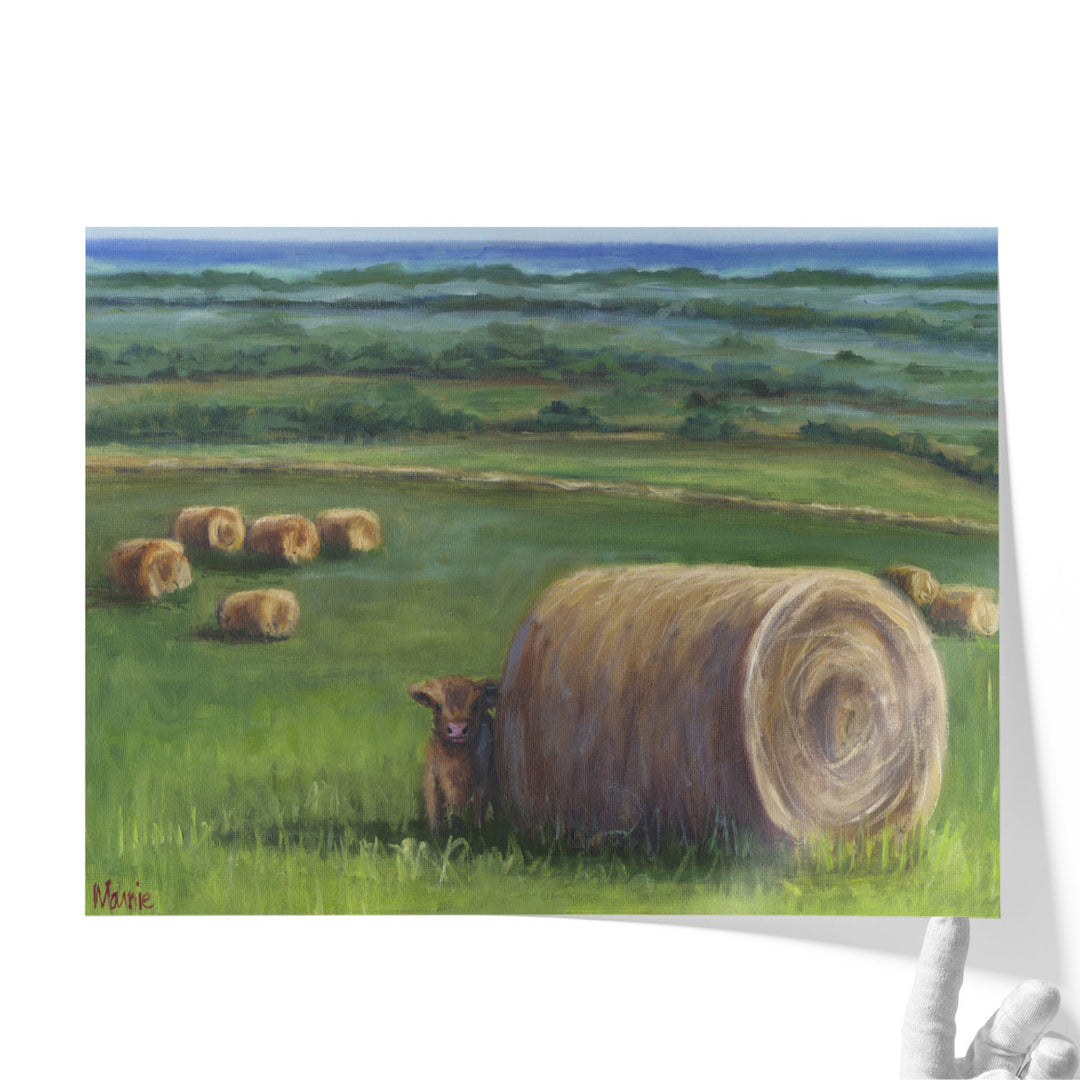 Extra large landscape canvas art for farmhouse
