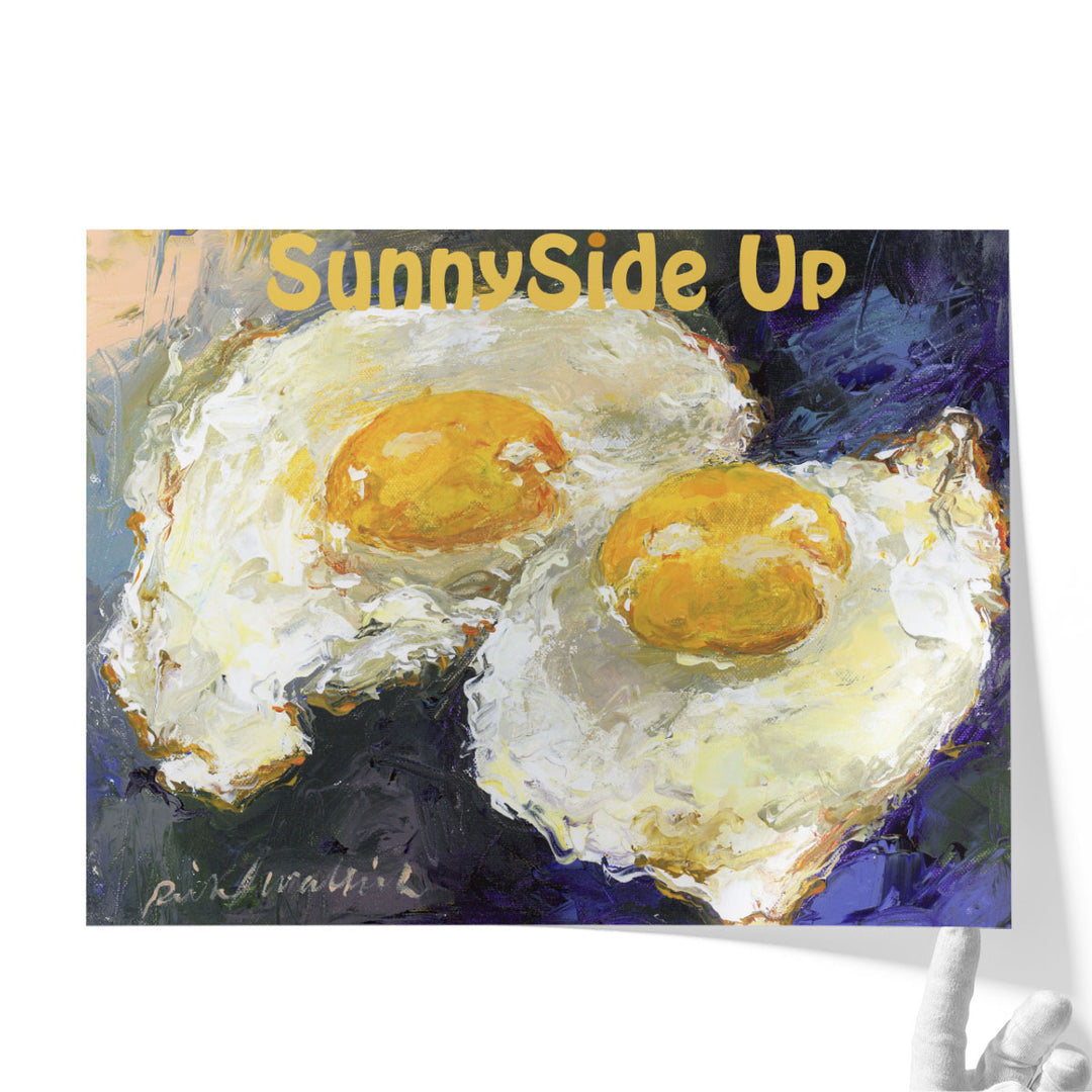 Omelette Kitchen Wall Decor warm brunch illustration