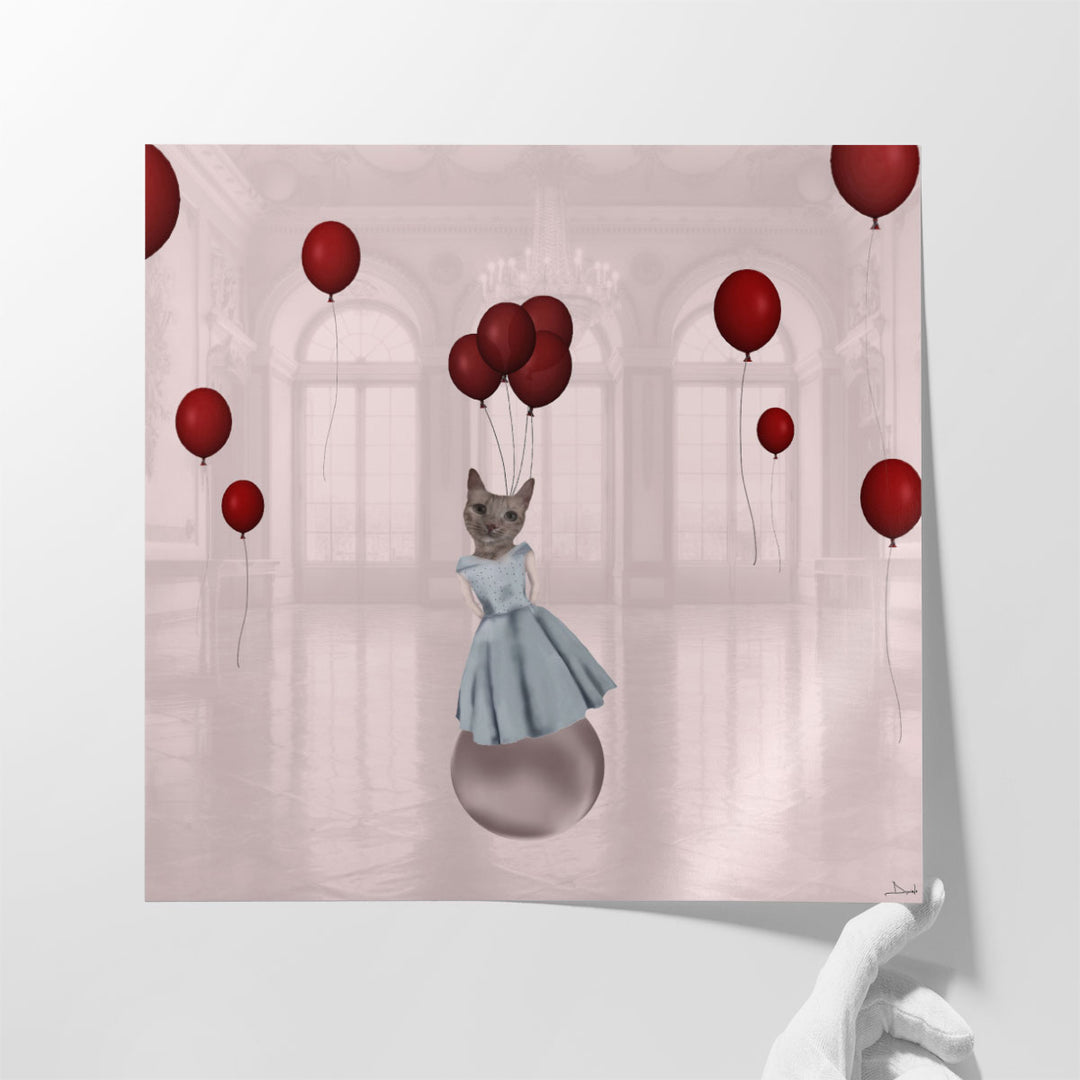 Ball with Balloons - Canvas Print Wall Art