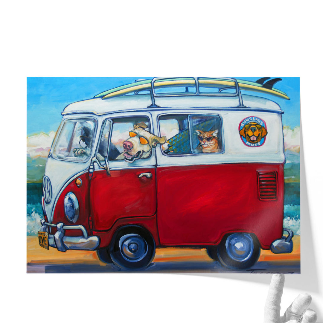 Sunglass Mutt - Canvas Print Wall Art