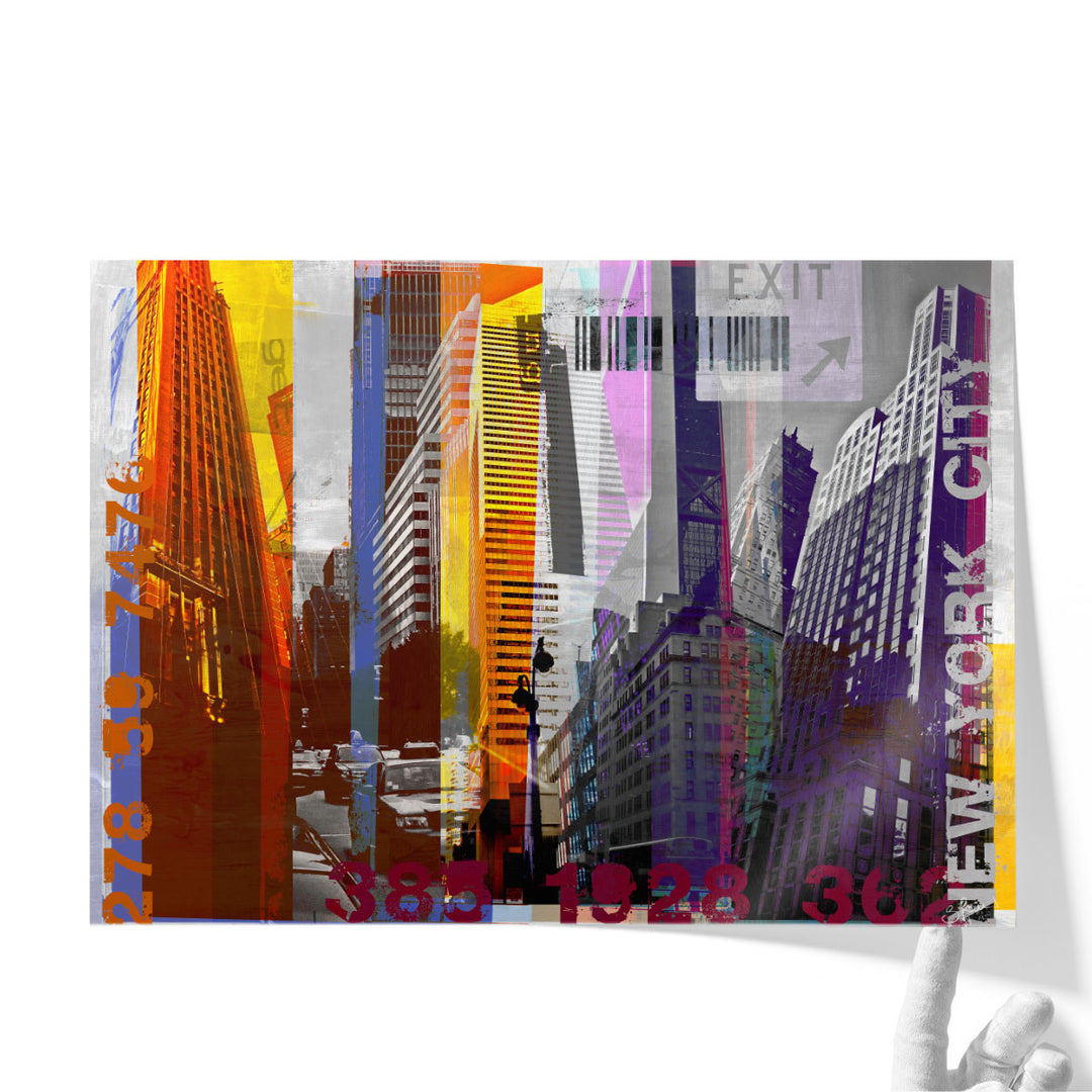 New York Sky Urban - Canvas Print Wall Art