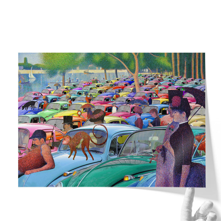 Sunday Afternoon, Looking For The Car - Canvas Print Wall Art