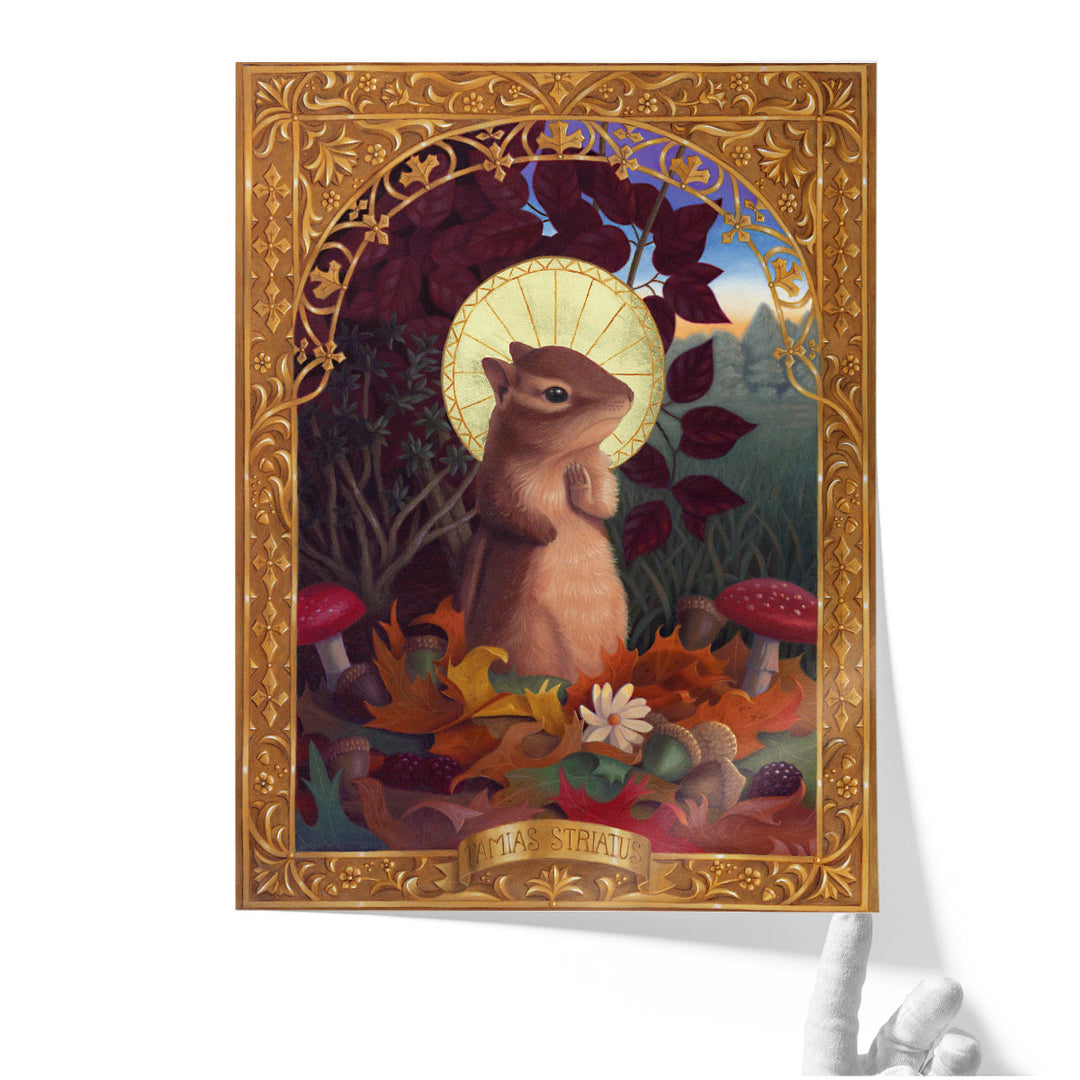 Tamias Striatus - Canvas Print Wall Art