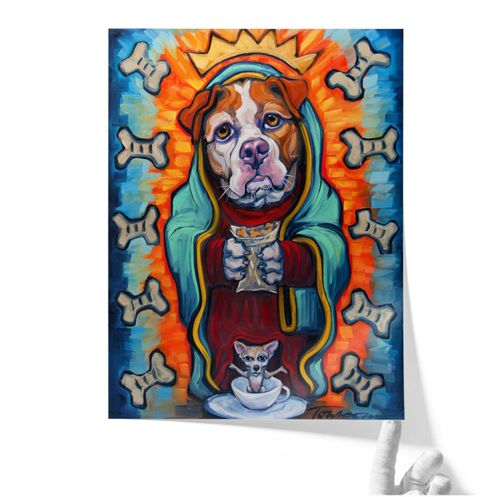 Our Lady Of Perpetual Dog Biscuits - Canvas Print Wall Art