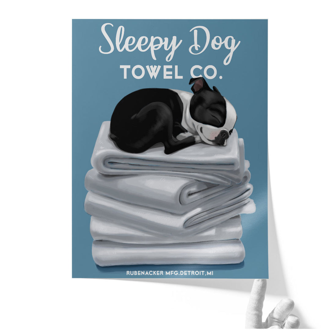 Sleepy Dog - Canvas Print Wall Art